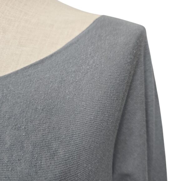 Peruvian Connection‎ Tunic Top Womens Size Small Grey Pima Cotton Linen Knit - Picture 9 of 10